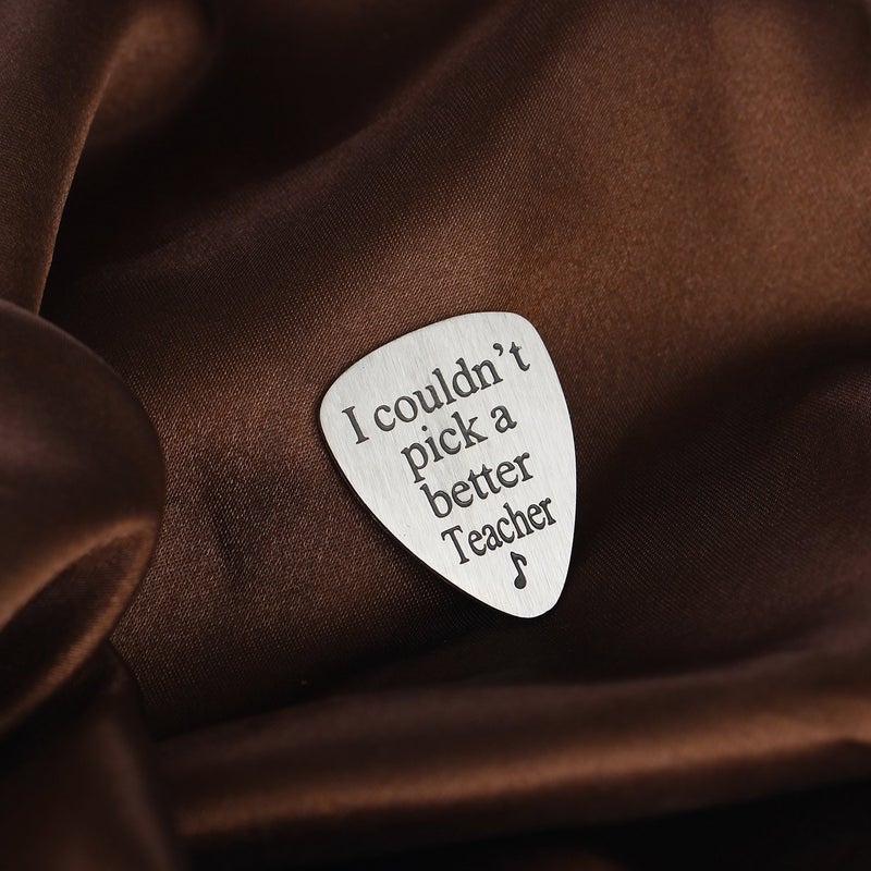 YeeQin I Couldnâ€™t Pick A Better Teacher Musical Guitar Pick Jewelry Gift for Teachers Blessings to the Teacher - Image 2